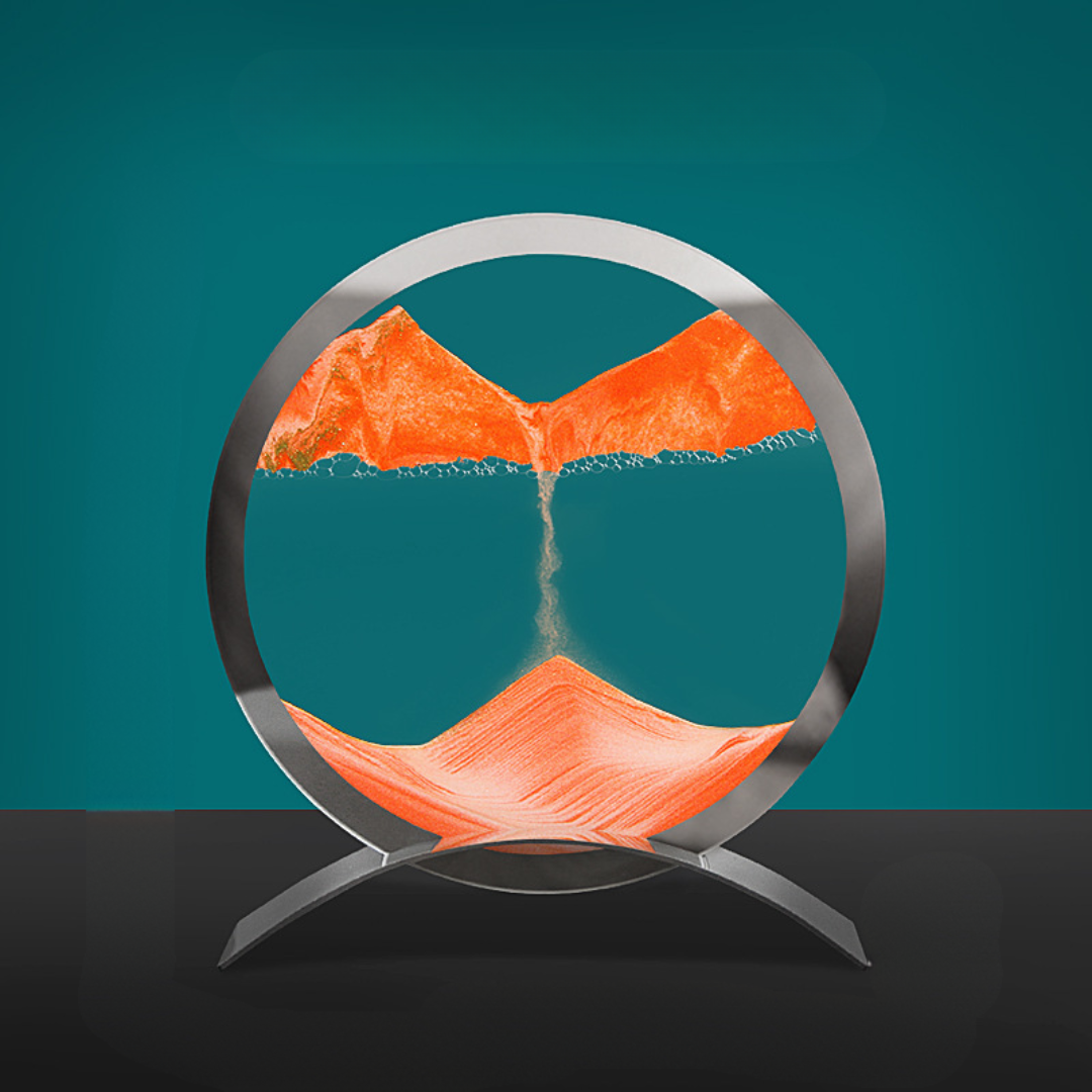 SandFlow - LED Zandkunst Tafellamp met Bewegende Zandpatronen voor Ontspanning