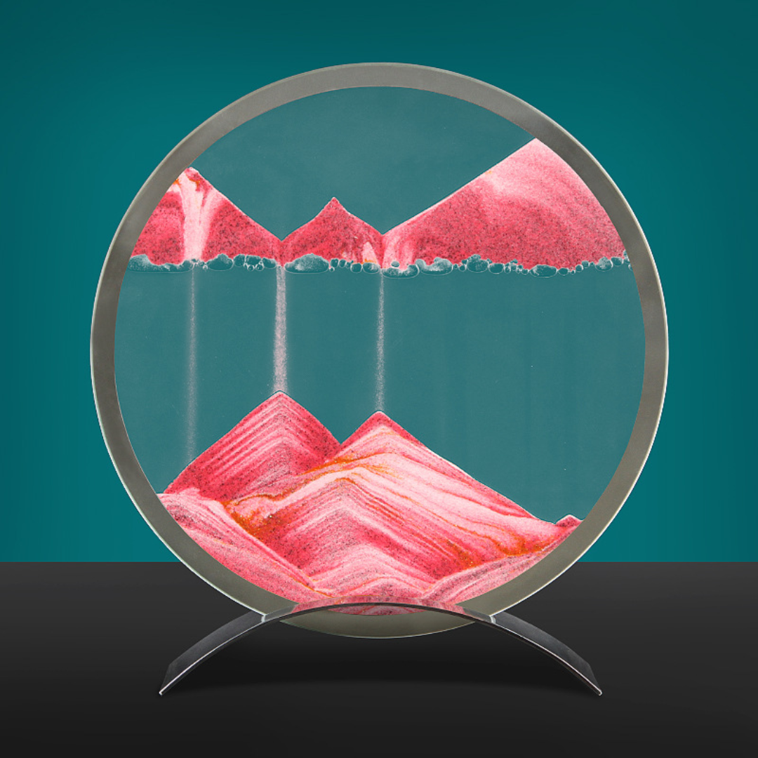 SandFlow - LED Zandkunst Tafellamp met Bewegende Zandpatronen voor Ontspanning