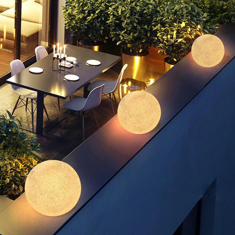 Round Spherical Moon LED Waterproof Outdoor Lighting