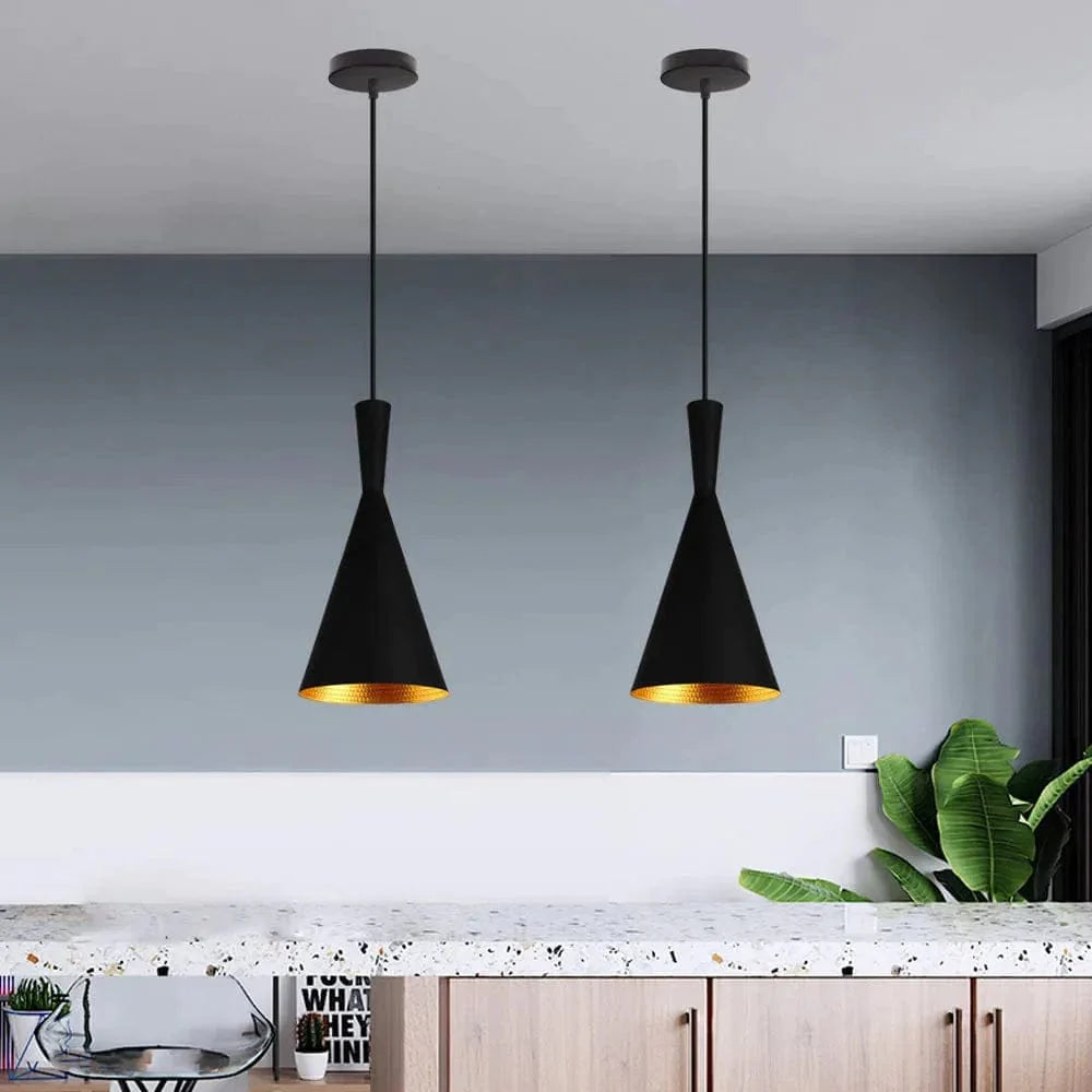 Industrial LED Pendant Lamp Black