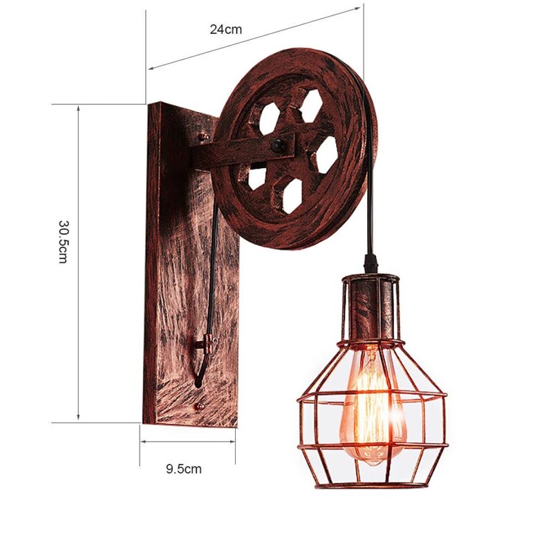 MidCentury – Lámpara de pared retro con estilo vintage