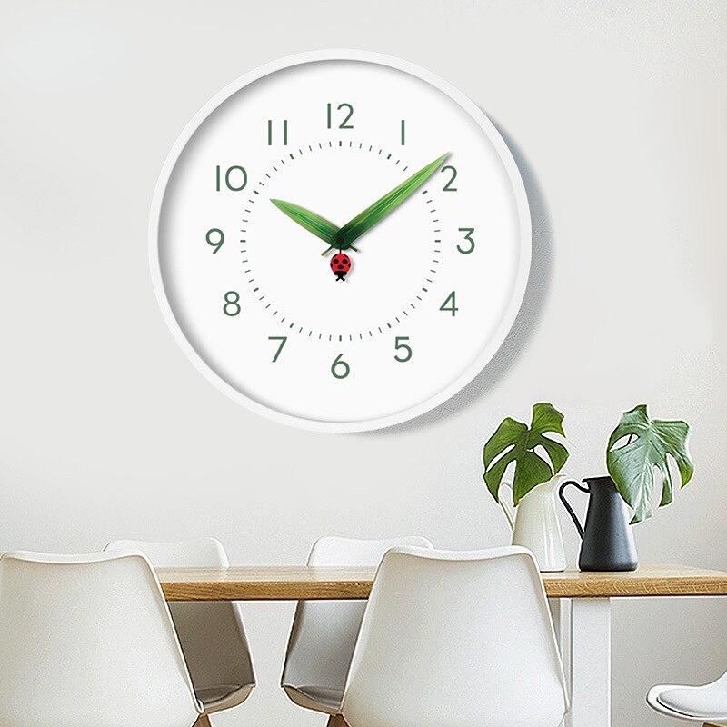 Timeless Perch Clock - Unique Bird Wall Clock in Ladybug and Butterfly Design