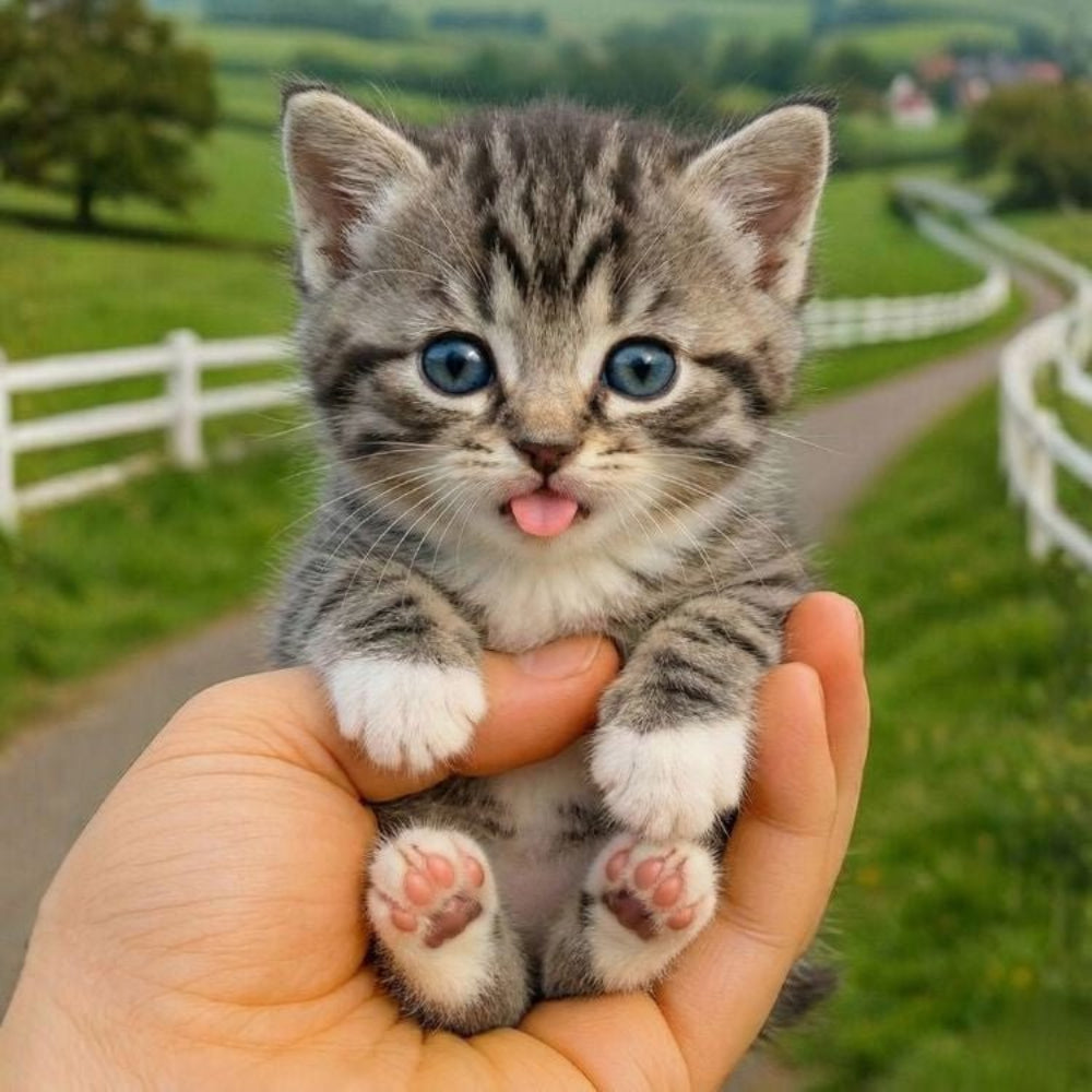 Realistic Interactive Grey Tabby Robot Kitten – Walking & Meowing Electronic Pet Toy - Image 6