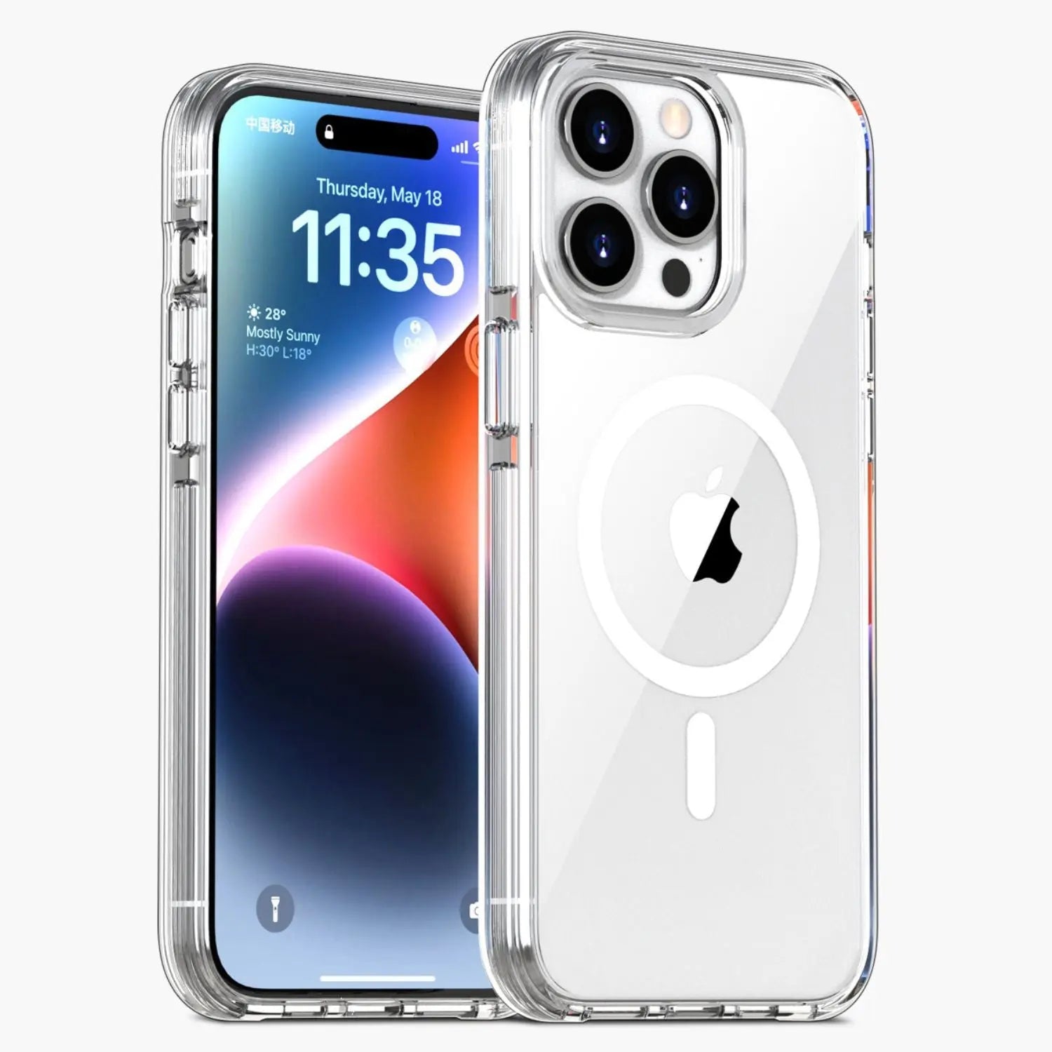Custodia magnetica cristallina per iPhone 15 Pro Max