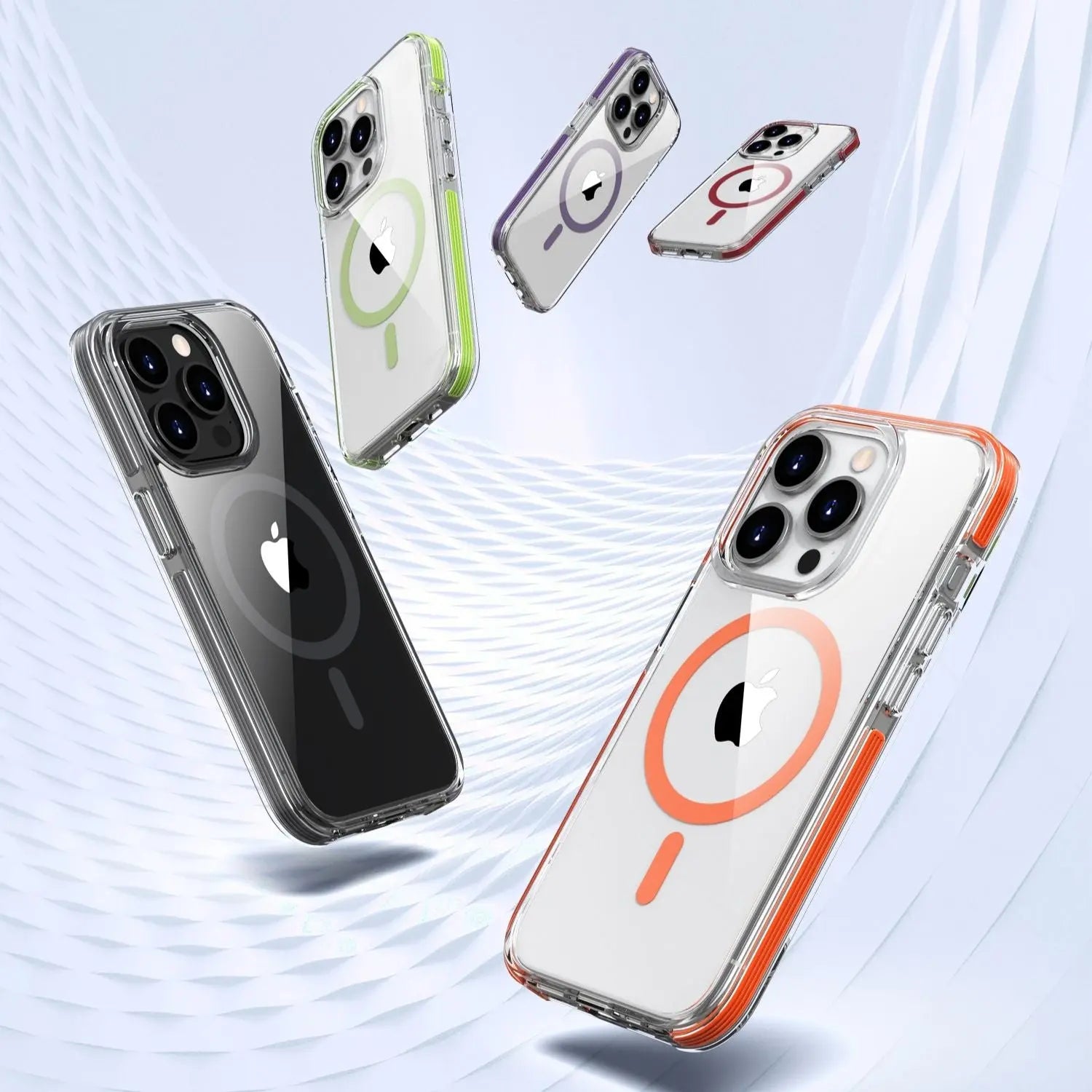 Custodia magnetica cristallina per iPhone 15 Pro Max
