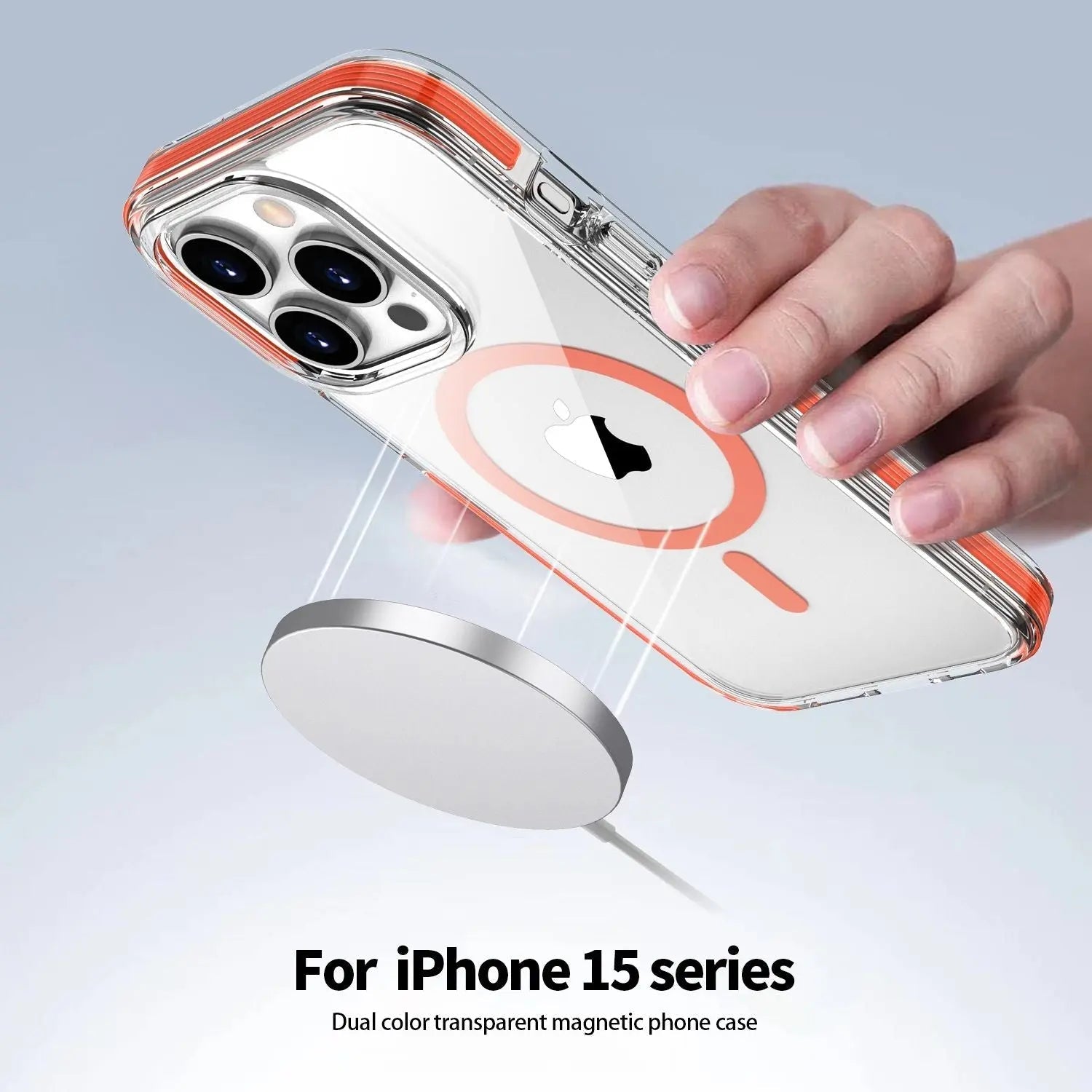 Custodia magnetica cristallina per iPhone 15 Pro Max