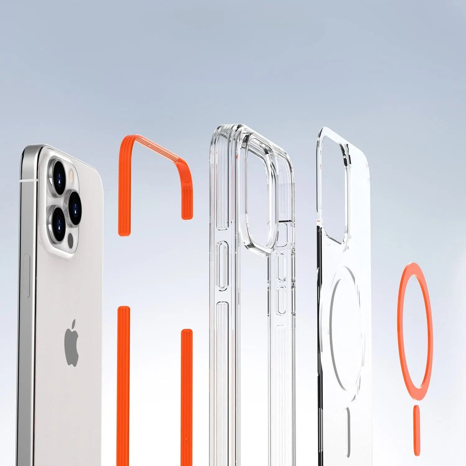 Custodia magnetica cristallina per iPhone 15 Pro Max