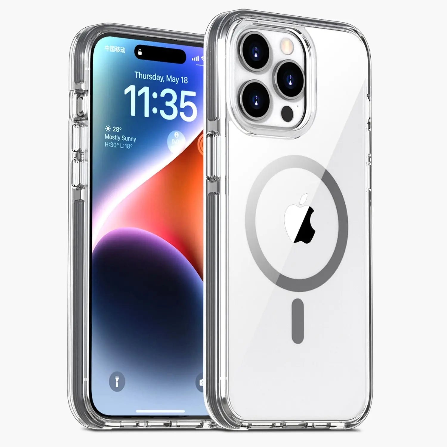 Custodia magnetica cristallina per iPhone 15 Pro Max