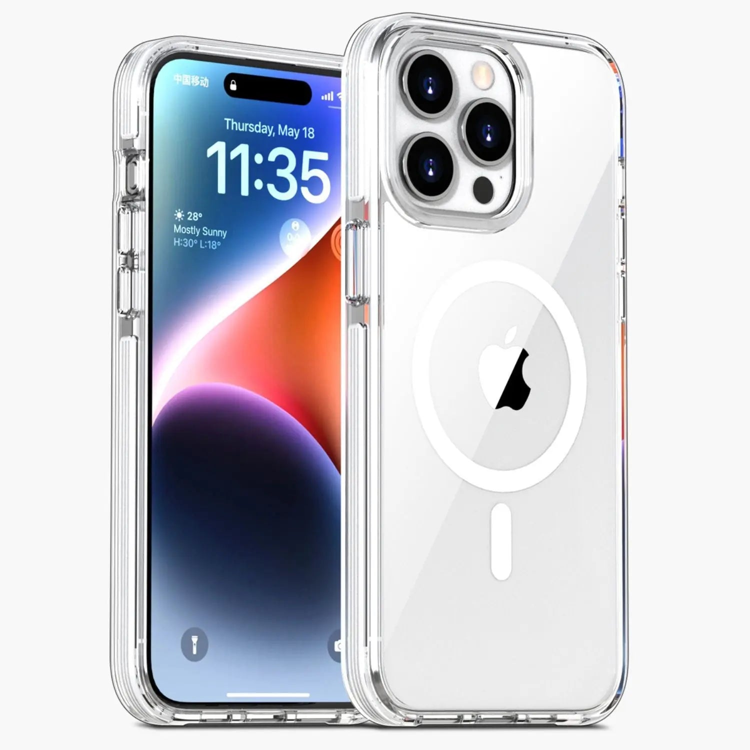Custodia magnetica cristallina per iPhone 15 Pro Max
