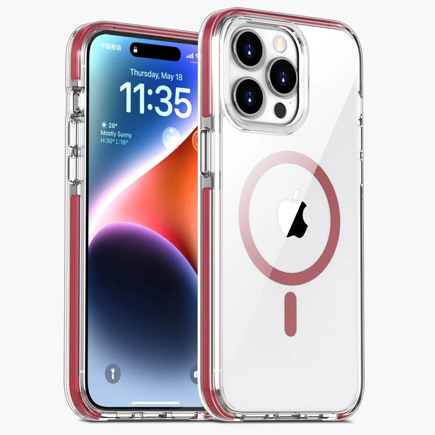 Custodia magnetica cristallina per iPhone 15 Pro Max