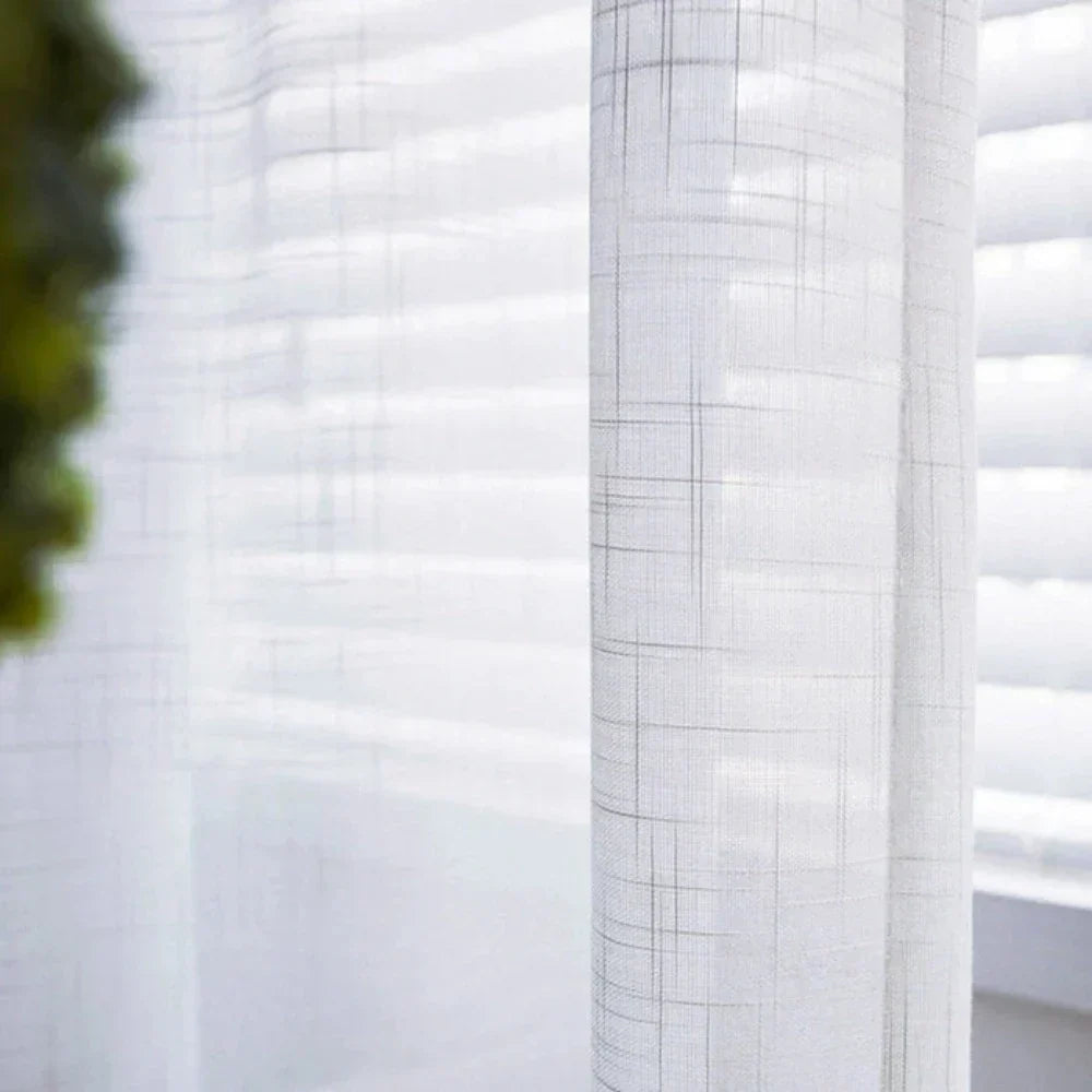 Nova Linen Transparent Curtains Tulle