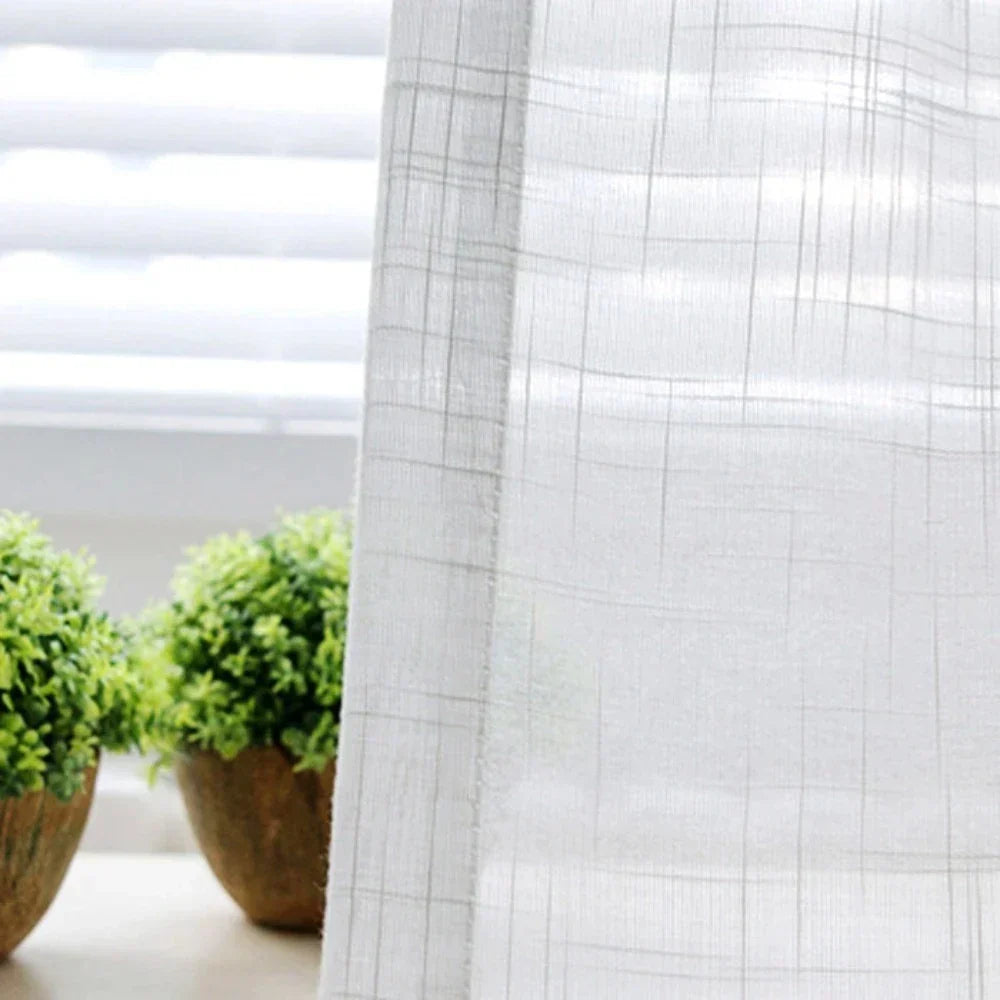 Nova Linen Transparent Curtains Tulle