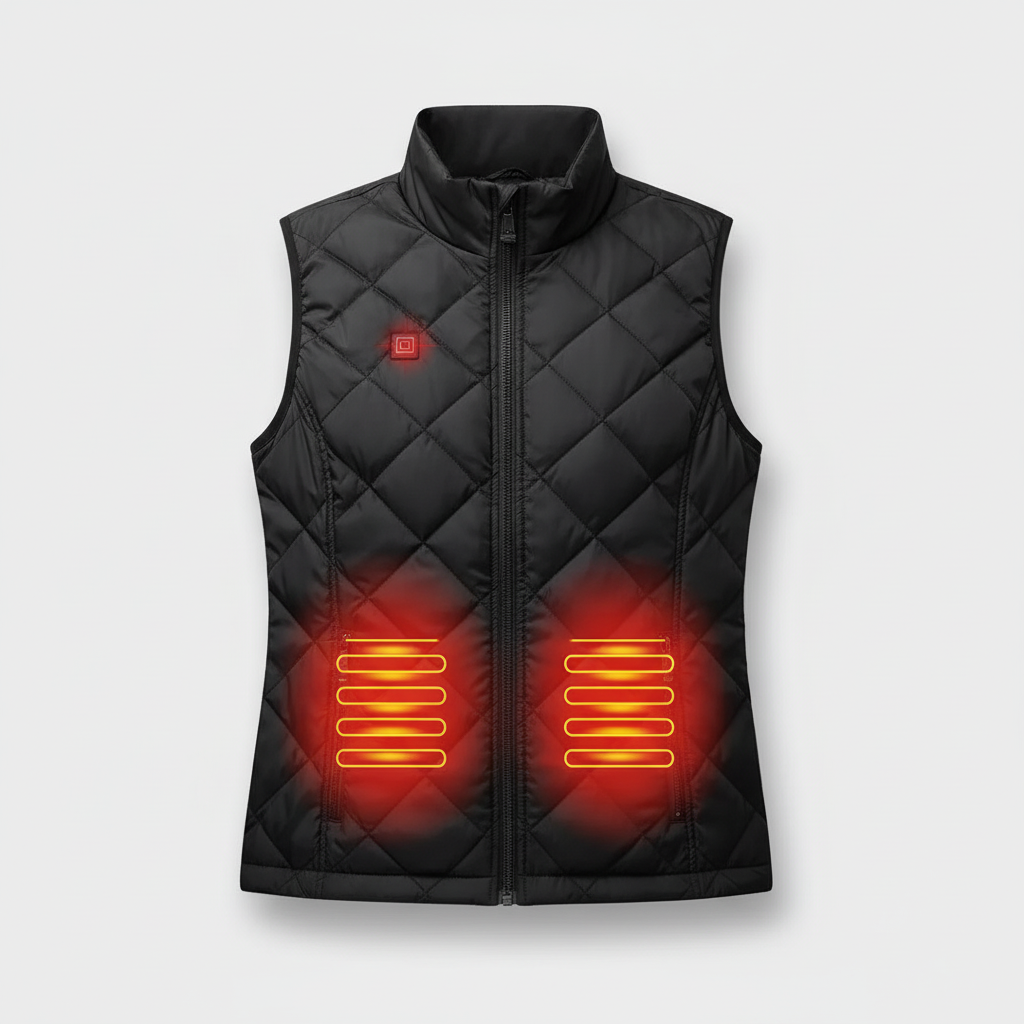 Verwarmd Gilet Dames Elektrisch Gewatteerd Outdoor Winter