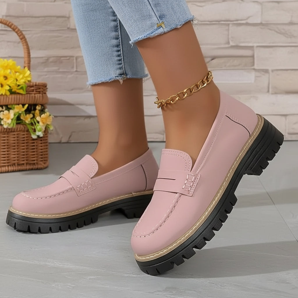 Dames Instappers Orthopedisch Comfortabel Leren Slip On Schoenen