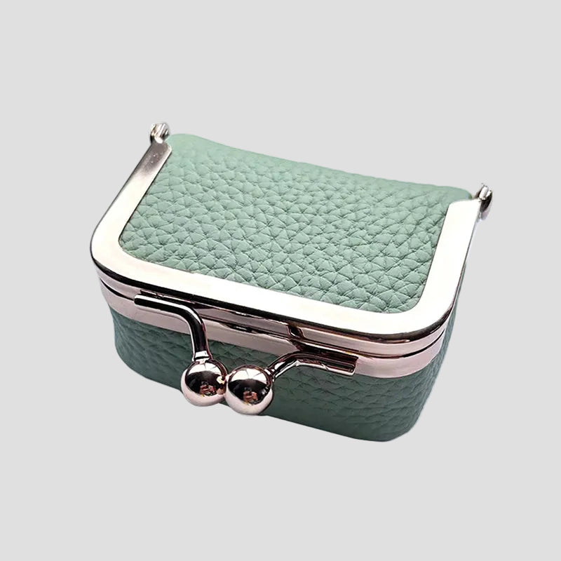 Jewelry Box Leather Mini Storage Box Travel Compact