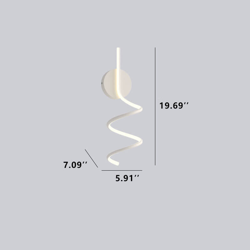 Minimalist Creative Arcs Lines LED Wall Lamp with 1 Light