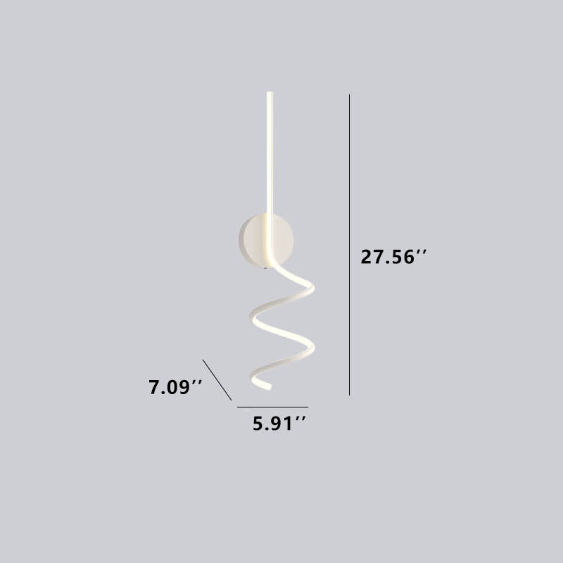 Minimalist Creative Arcs Lines LED Wall Lamp with 1 Light