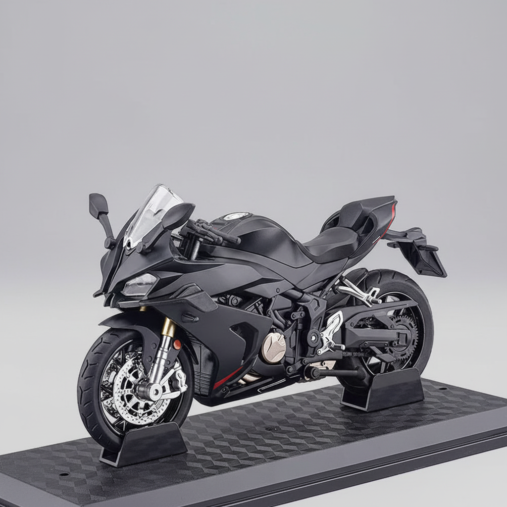 Motor Schaalmodel 1:12 Metalen Replica Licht Geluid