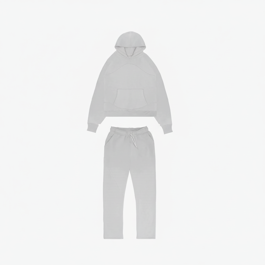 Fato de Treino Unissexo Confortável Dois Peças com Capuz
