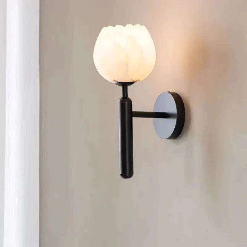 LuxeLicht - Romantische Wandlamp met Marmeren Afwerking