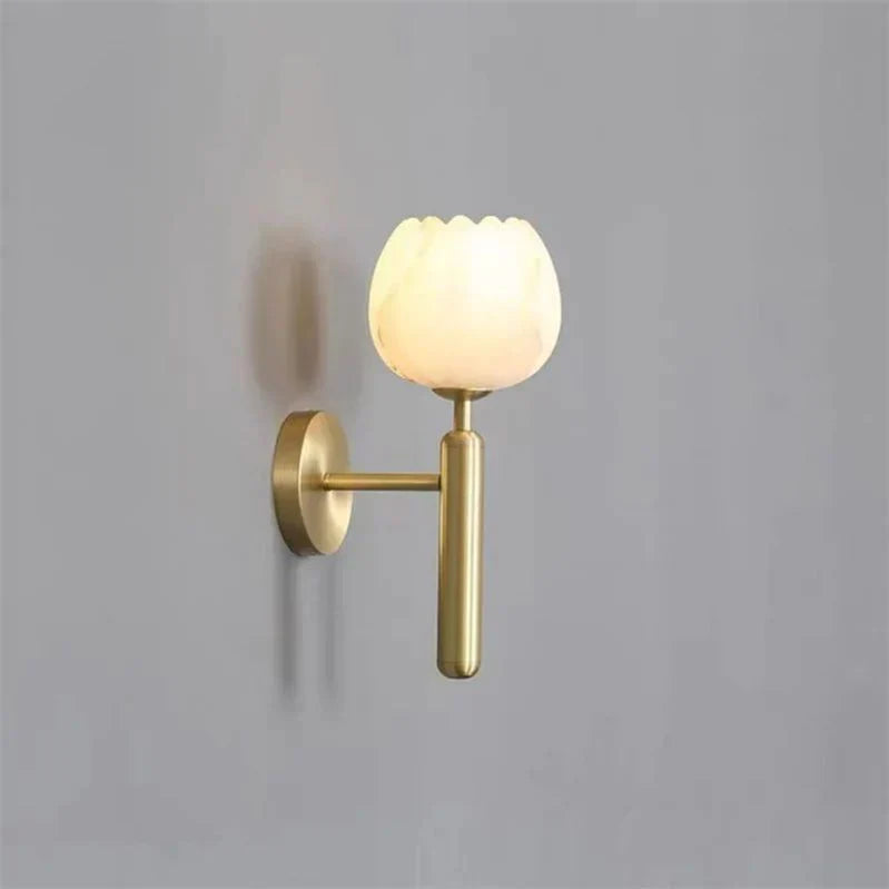 LuxeLicht - Romantische Wandlamp met Marmeren Afwerking