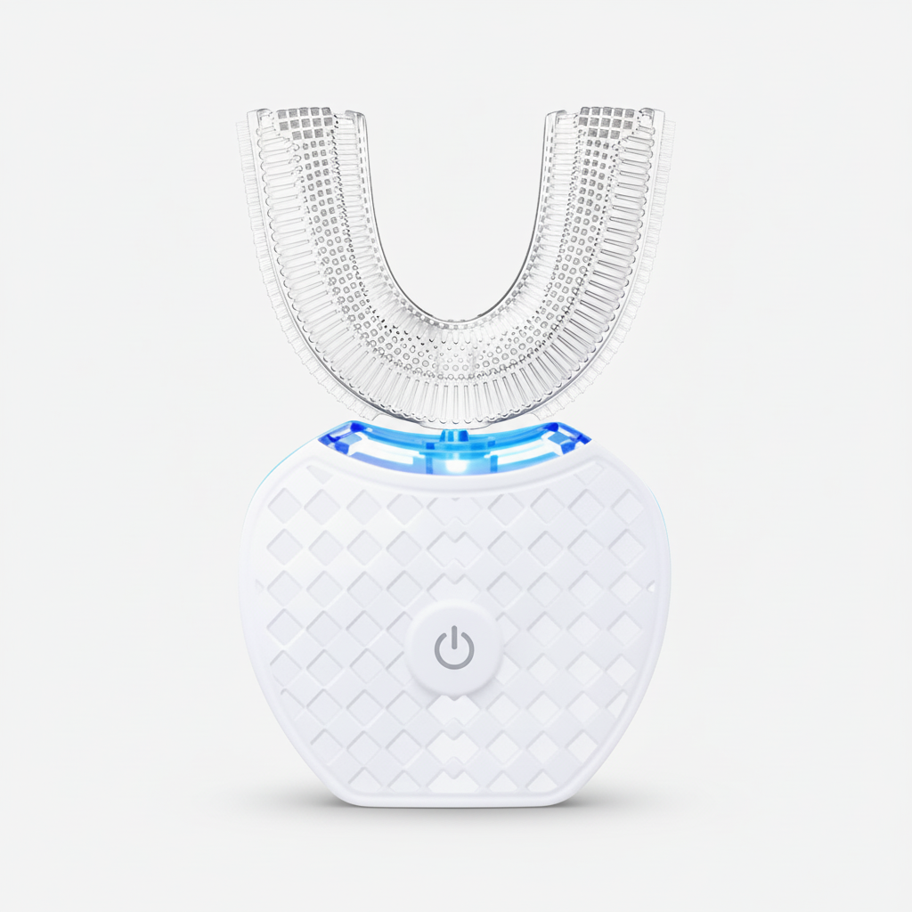 Escova de Dentes Elétrica Ultrassónica Limpeza em U 360 Graus