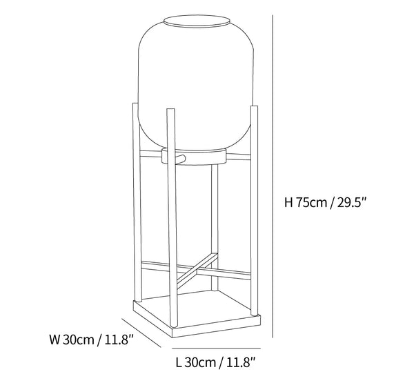 LumeStand - Solar LED Floor Lamp for Garden and Terrace