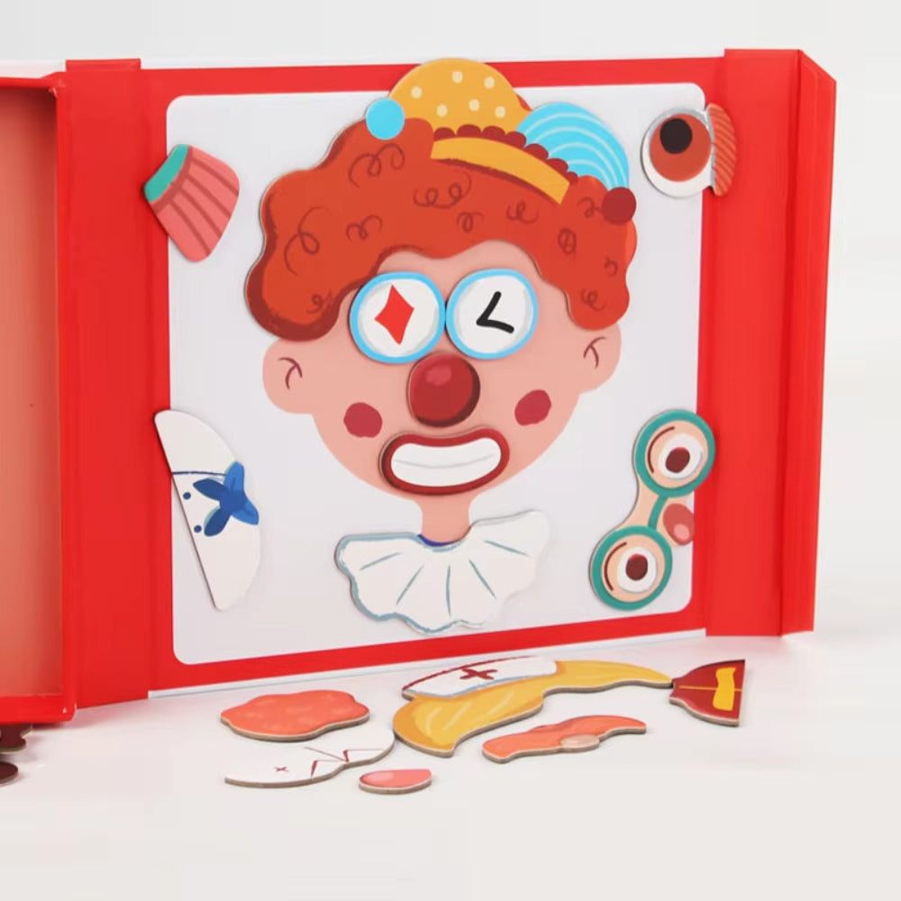 Brinquedo Educativo de Quebra-Cabeças Emoções Reconhecimento Facial